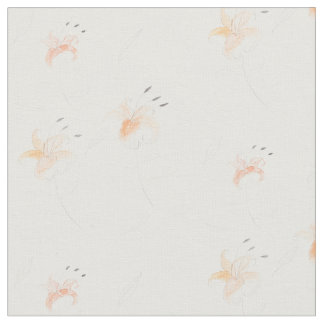 Tiger lilies fabric