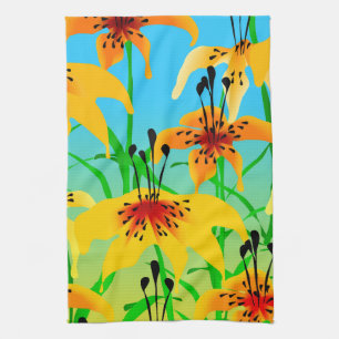 Tiger Lilies Kitchen Towel