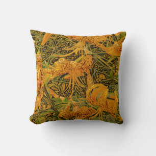 "TIGER LILIES" (PHOTOG. DIGITAL MANIPULATION) CUSHION