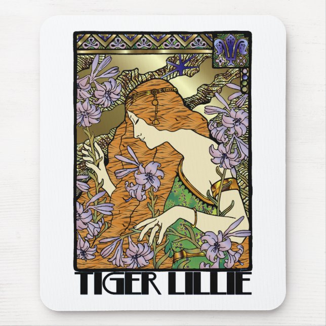 Tiger Lillie Mouse Pad (Front)