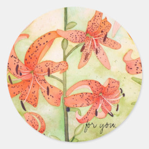 Tiger Lillies Stickers, for you Classic Round Sticker
