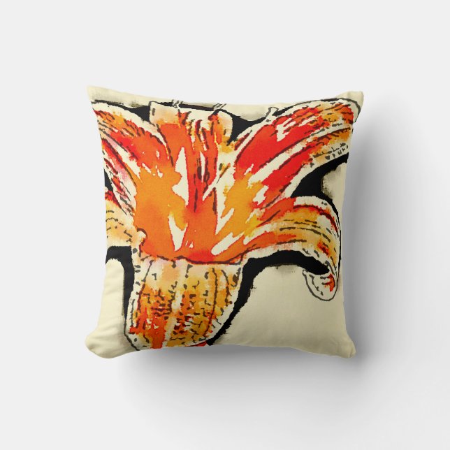 Tiger Lily accent cushion (Front)