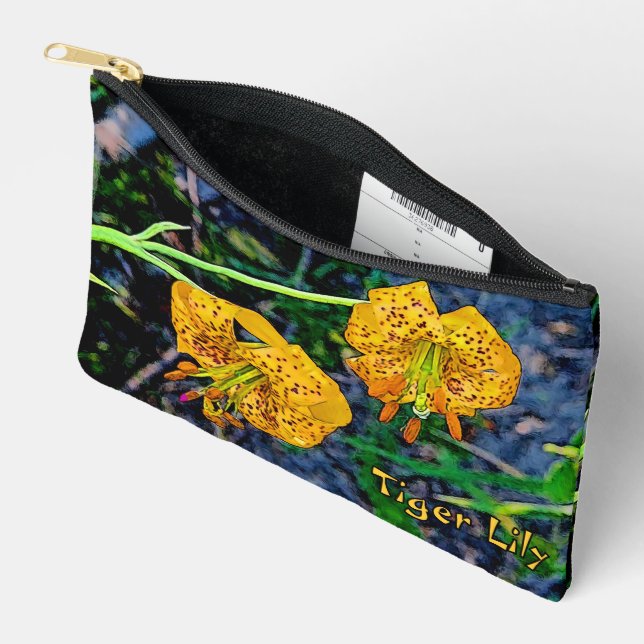 Tiger Lily Accessory Pouch (Open)