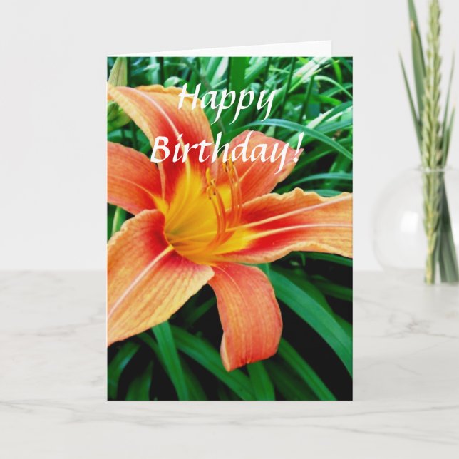 Tiger lily card (Front)