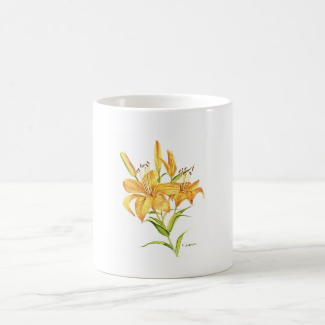 Tiger lily coffee mug (Center)