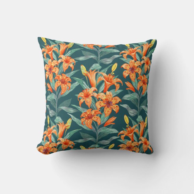Tiger Lily Cushion (Front)