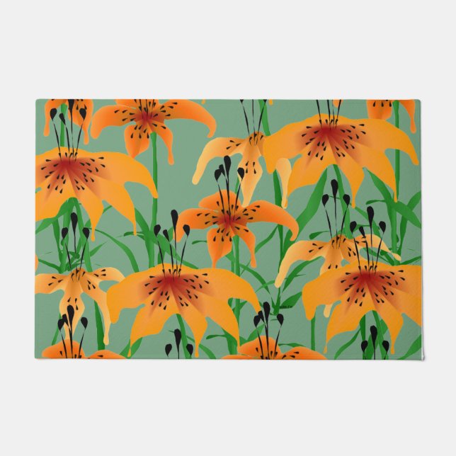 Tiger Lily Door Mat (Front)