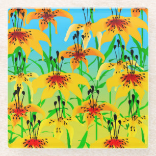 Tiger Lily Glass Coaster