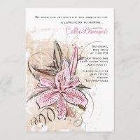 Tiger Lily Invitation