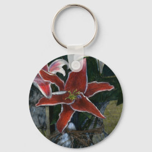 Tiger Lily jGibney The MUSEUM Zazzle Gifts Key Ring
