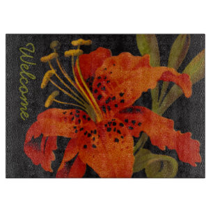 Tiger Lily Large Cutting Board