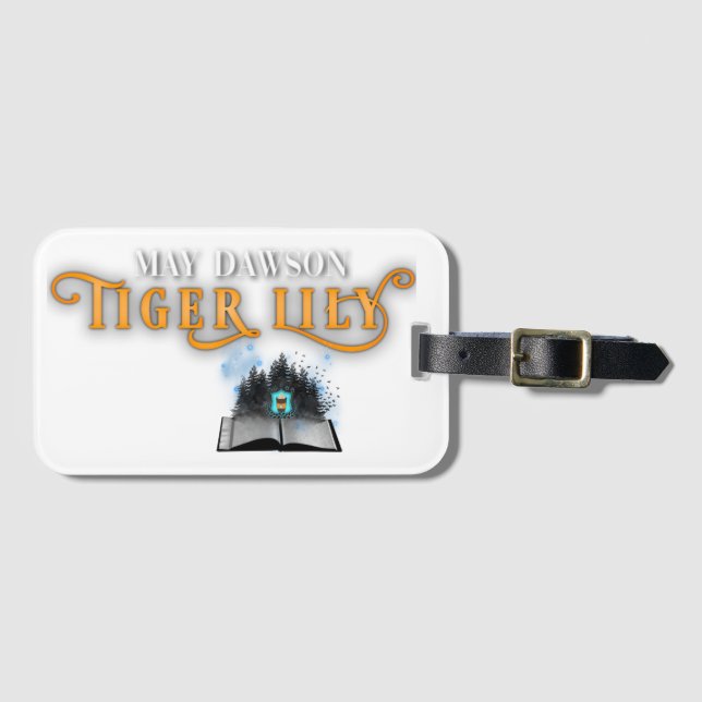 Tiger Lily Luggage Tag (Front Horizontal)