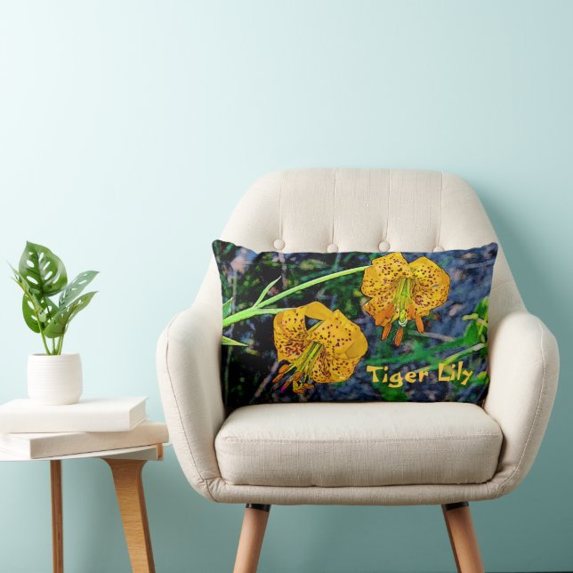 Tiger Lily Lumbar Cushion (Chair)