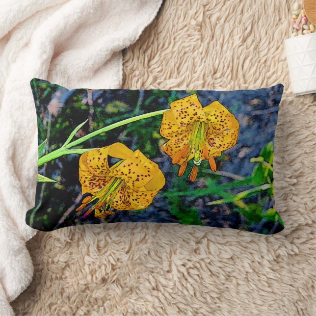 Tiger Lily Lumbar Cushion (Blanket)