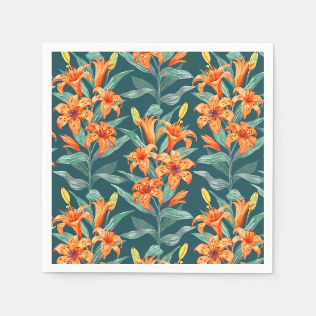 Tiger Lily Napkin (Front)