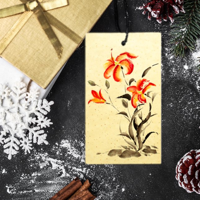 Tiger Lily - red Gift Tags (Creator Uploaded)