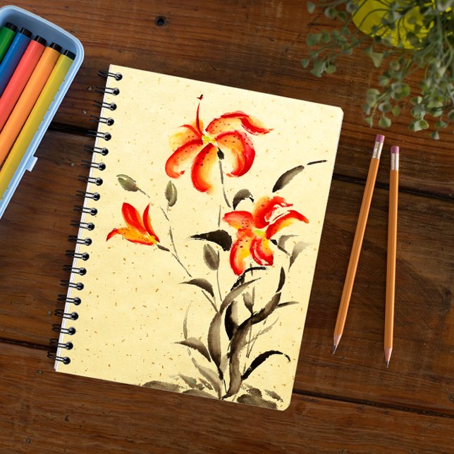 Tiger Lily - red Notebook (Creator Uploaded)