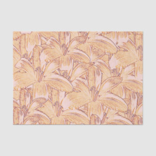 Tiger Lily Sketch Tissue Paper