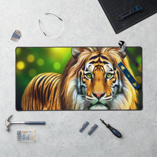 Tiger Lion Hybrid Desk Mat (Workstation)