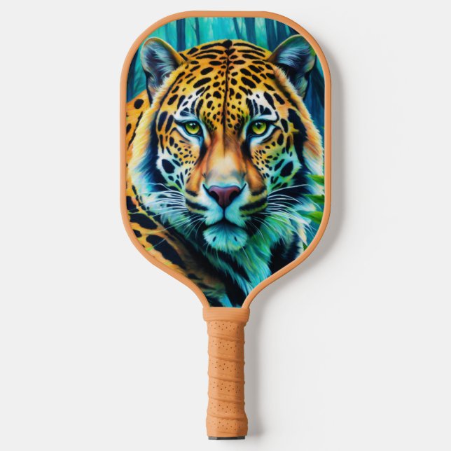 Tiger Logo Protective Neoprene Cover Pickleball Paddle (Front)