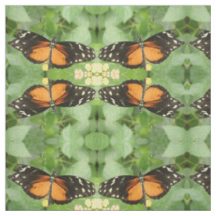 Tiger Longwing Butterfly Patterned Animal Fabric