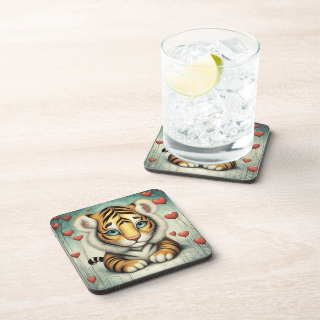 Tiger Love 2 Coaster (Right Side)