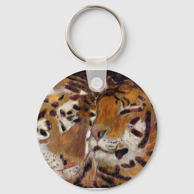 tiger love key chain (Front)