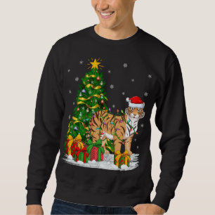Tiger Lover Xmas Family Matching Santa Funny Tiger Sweatshirt
