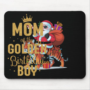 Tiger Lover Xmas Lighting Santa Riding Tiger Chris Mouse Pad