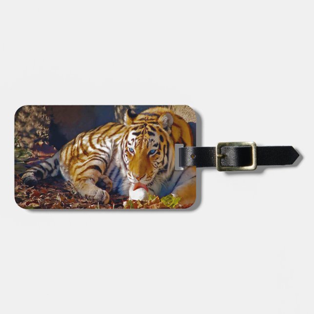 Tiger Luggage Tag (Front Horizontal)