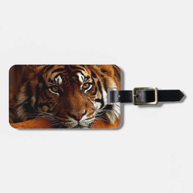 tiger luggage tag (Front Horizontal)