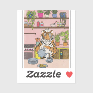 Tiger Making Tea