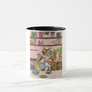 Tiger Making Tea Mug