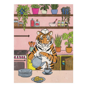 Tiger Making Tea Photo Print
