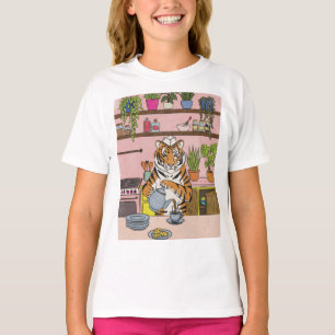 Tiger Making Tea T-Shirt