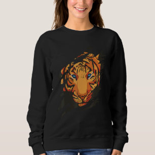 Tiger Man Animal  Woman Animals Sweatshirt