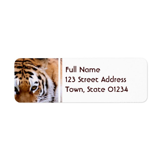 Tiger Markings  Mailing Labels (Front)