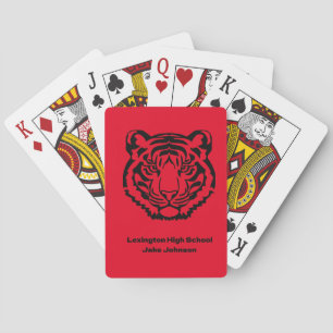 Tiger Mascot Playing Cards