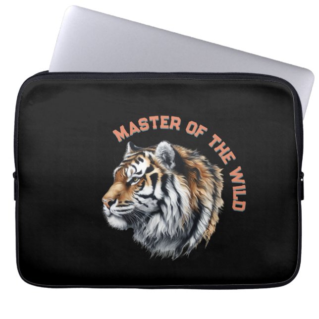Tiger Master of the Wild Laptop Sleeve (Front)