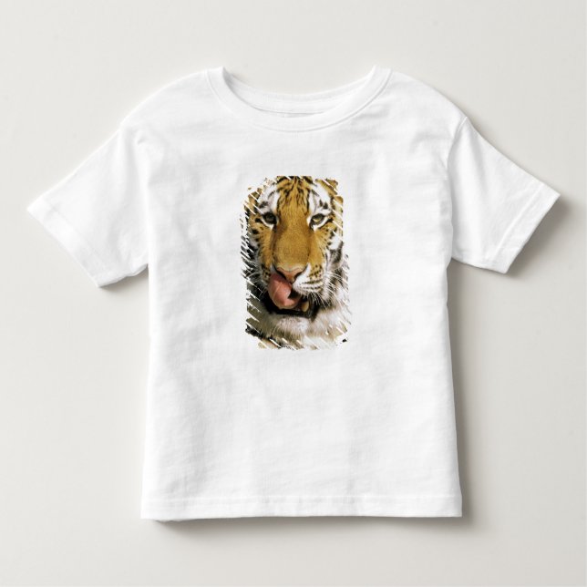Tiger Michigan Zoo Toddler T-Shirt (Front)