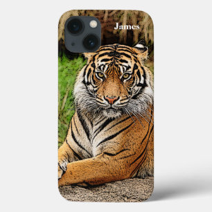 Tiger Monogrammed Case-Mate iPhone Case