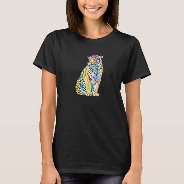 Tiger Motif  28 T-Shirt (Front)