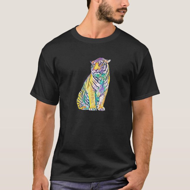 Tiger Motif  28 T-Shirt (Front)