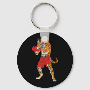 Tiger Muay Thai Kickboxer MMA Kickboxing Martial Key Ring