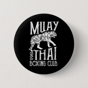 Tiger Muay Thai Kickboxing Club Mma Training Gift 6 Cm Round Badge