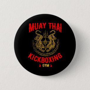 Tiger Muay Thai Kickboxing Gym Mma Training Gift 6 Cm Round Badge