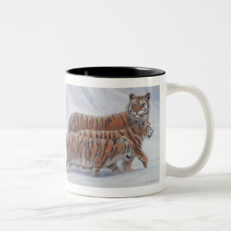 Tiger Mum & Cubs Coffee Mug