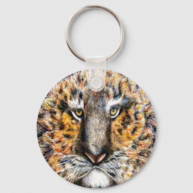 Tiger Named Tig Key Ring (Front)