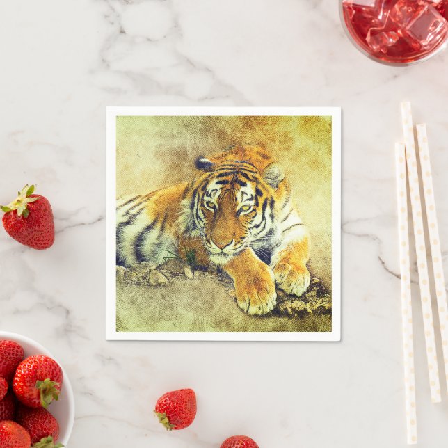 Tiger Napkin (Insitu)