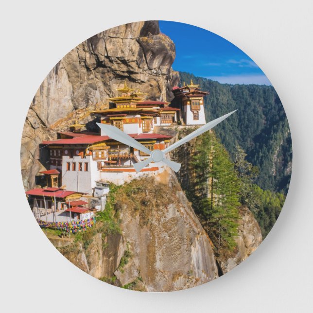 Tiger Nest Monastery Large Clock (Front)